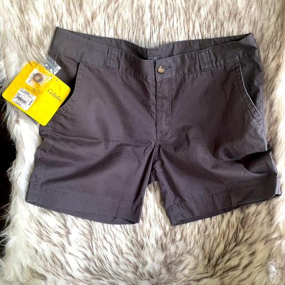 Cabela's Pants - Cabela’s Gunpowder color Chino shorts SZ-18 NEW